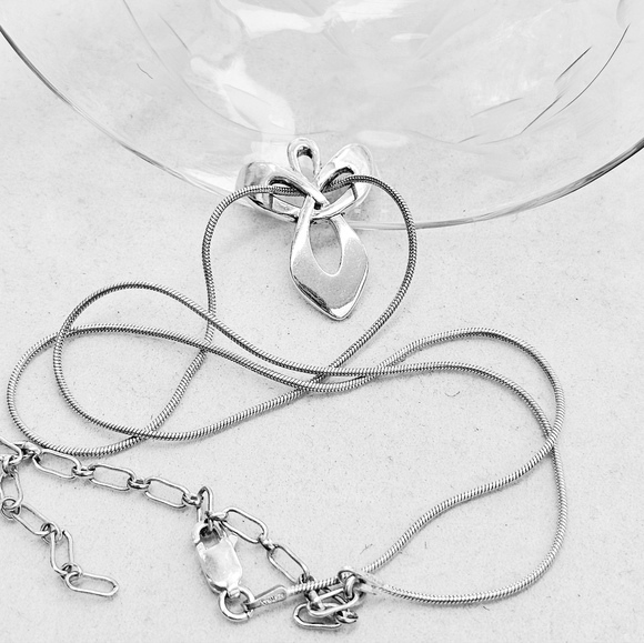 Carolyn Pollack Relios Angel Necklace 925 ITALY Sterling Silver - Picture 6 of 14